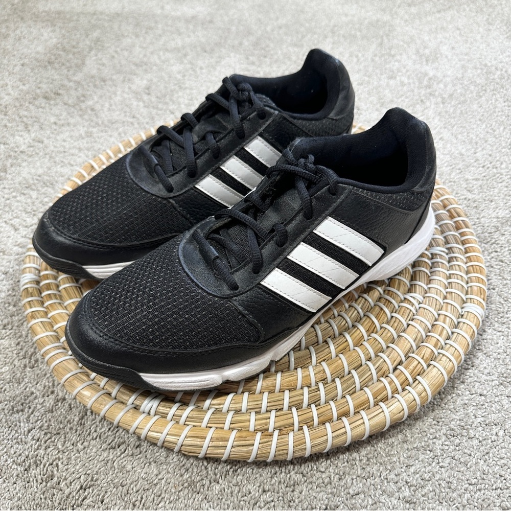 Adidas Men’s Tech Response Golf Shoes Sneakers 2021 Core Black/White Spike 7 - Picture 5 of 13